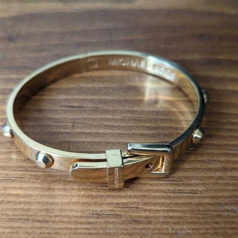 michael kors gold belt bracelet|Michael Kors gold bracelet women.